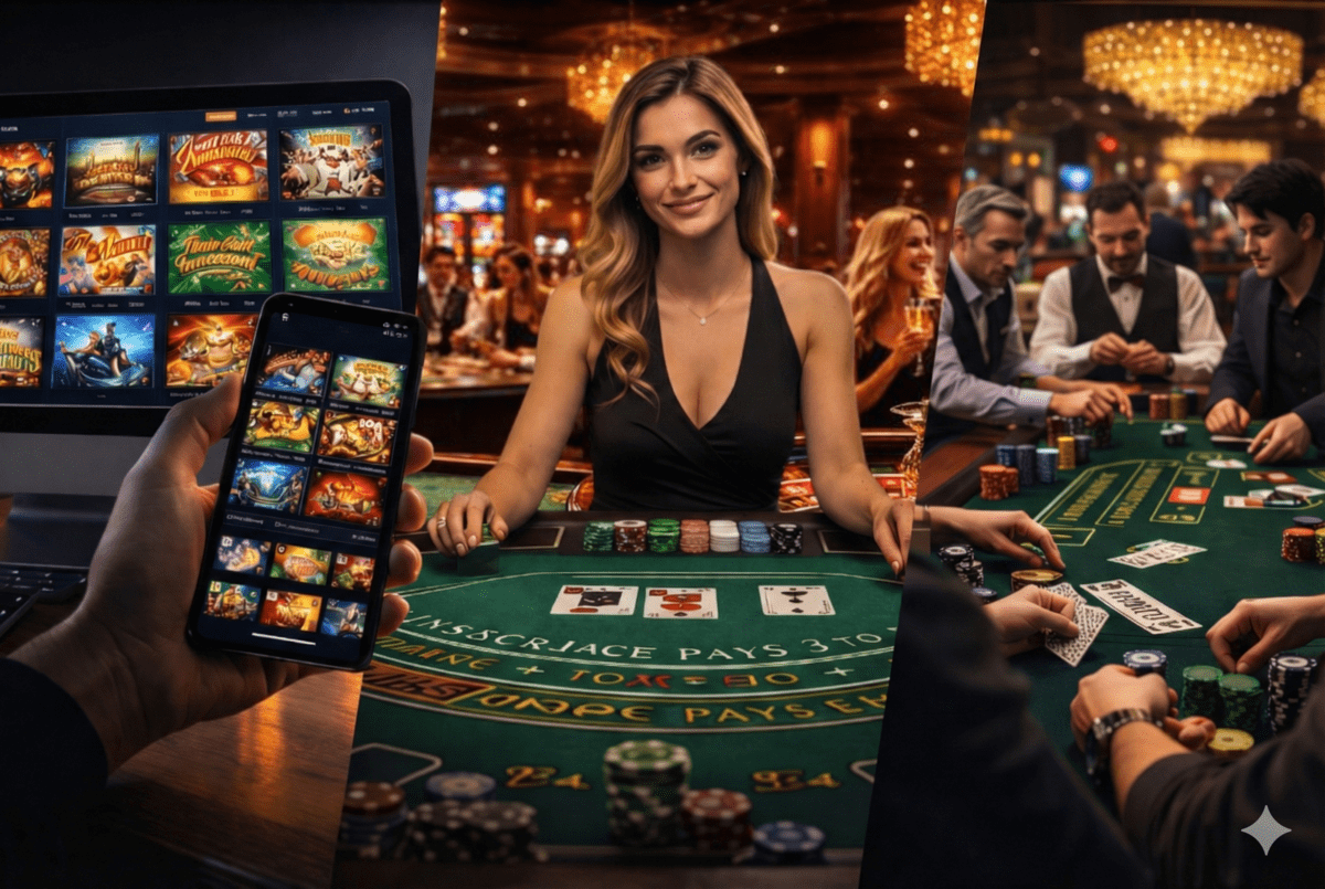 온라인과 오프라인 카지노의 게임 구성 차이 슬롯 라이브 테이블