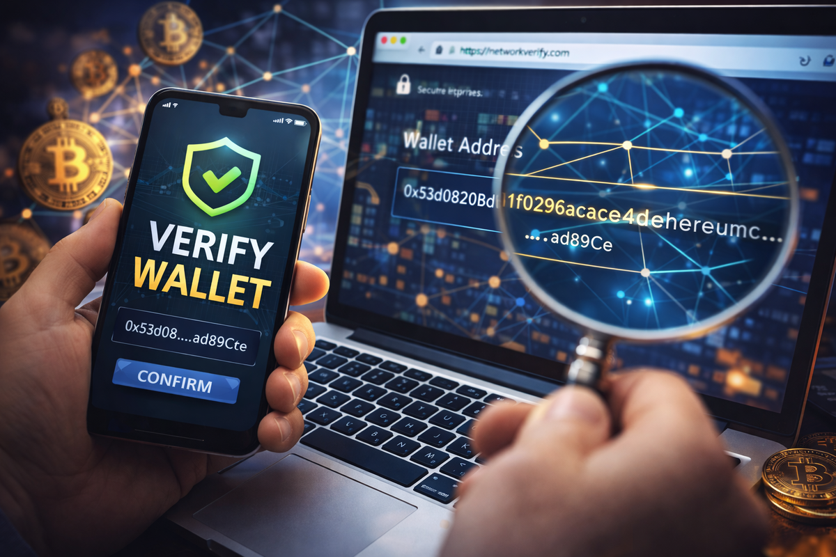 Security: Verify Wallet Address & Network
