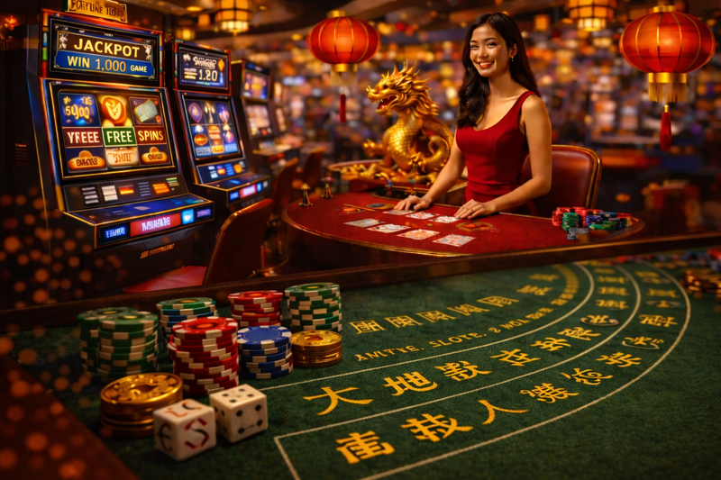 スロットを中心としたオンラインスロットサイトのゲーム構成